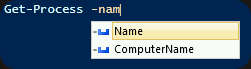 Powershell-Intellisense-Paremetry