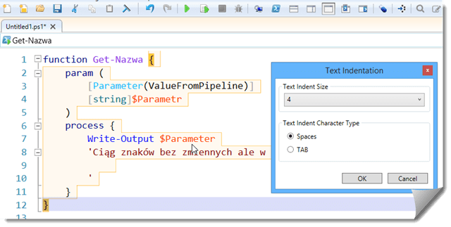PowerShell-ISE-Steroids-Automatyczne-Poprawianie-Regulowany-Tab