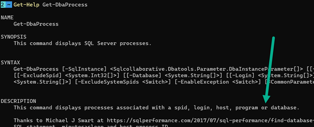 Get-Help-Get-DbaProcess